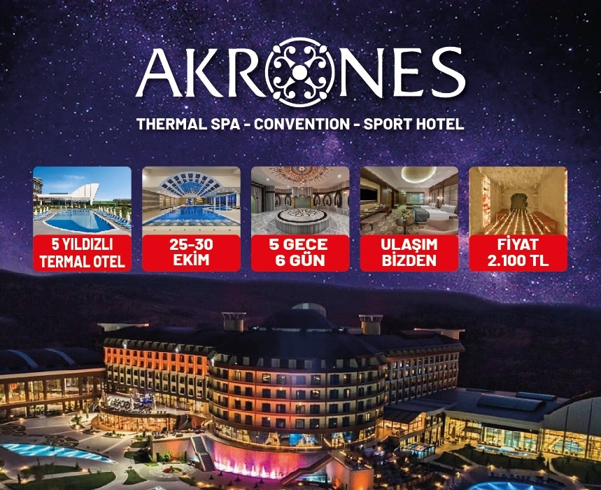 AFYON 5* AKRONES  OTEL KONAKLAMALI